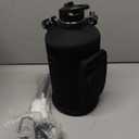 Insulated Water Bottle 128 oz, Triple Wall Vacuum Stainless Steel(Cold for 48 Hrs),Leak Proof & BPA-Free,One Gallon Water Bottle with Reflective Paracord & Flip Straw for Sports & Travel, CyanBlue