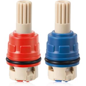 Dreyoo 2 Pack Hot Cold Faucet Cartridge Replacement Compatible with Pfister 9100310/Pfister 9100320, Hot Cold Water Handle Faucet Ceramic Cartridge