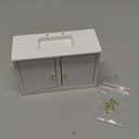 Doll House Kitchen Sink Miniature Cabinet 1/6 Scale Dollhouse Furniture Miniature Dollhouse Wash Basin for Kitchen Bathroom Decor