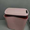 Cesun Motion Sensor Trash Can, 5 Gallon Automatic Bathroom Garbage Can with Lid, Touchless Smart Plastic Slim Wastebasket for Bathroom, Office, rv, Bedroom, Living Room, Pink