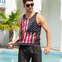 Goodstoworld Mens 3D Tank Top Novelty Graphic Breathable Quick Dry Sleeveless Beach Shirt S-4XL (Black, XXXL)