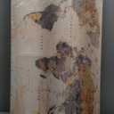 JLXART Large World Map Poster for Wall Art Canvas Prints Photos Nautical Map Wall Art of The World Map Wall Decor for Office Living Room Bedroom Travel Memory Home Decor