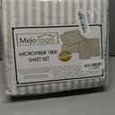 Mejoroom Striped Queen Size Sheet Set - Hotel Luxury 1800 Bedding Sheets & Pillowcases - Deep Pocket Fitted Sheet, Soft, Breathable, Wrinkle & Fade Resistant - 4 Piece (Beige Stripe)