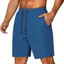 COOFANDY mens Athletic Shorts (Blue, M)
