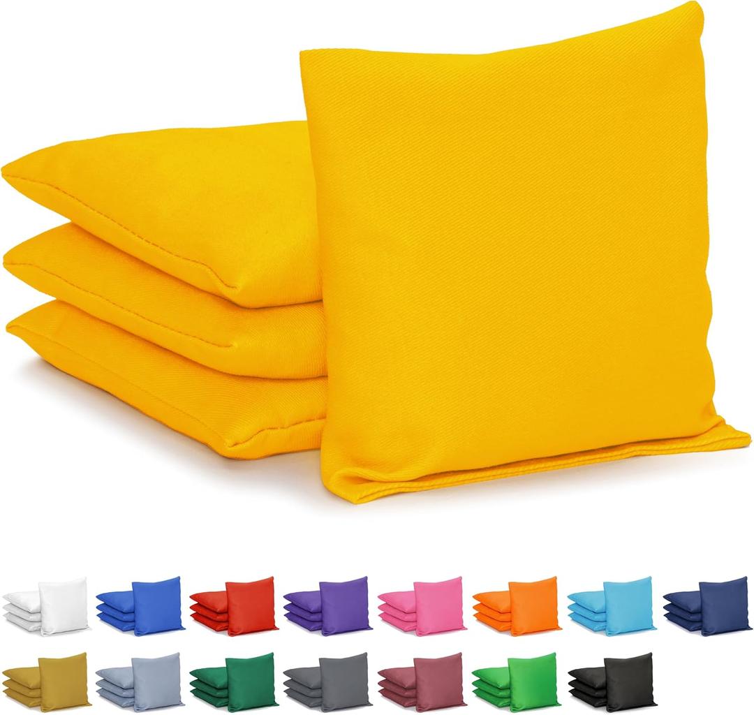 GoSports Classic Cornhole Bean Bags Set of 4-16 Colors Regulation All Weather, Mix and Match