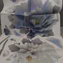 Blue Flower Butterfly Floral Wall Decals DIY Craft Art Decor Wall Stickers Murals,Peel and Stick Removable Waterproof Decorative Decoration,for Living Room TV Background Kids Gilrs Rooms Bedroom (Picture show)