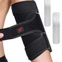 Hurmoya Elbow Brace Comfortable Night Sleep, Cubital Tunnel Syndrome, Ulnar Nerve Entrapment with Compression Sleeve Immobilizer, 2 Removable Metal Splints Pain Relief for Men and Women (M)