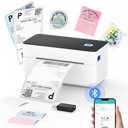 SVANTTO Bluetooth Thermal Shipping Label Printer 4x6, Compatible with Windows/Mac/Android/iOS, High-Speed 4x6 Label Printer for USPS, UPS, Ebay, Etsy, Shopify, Poshmark, Inkless Printing