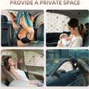 Aokway Car Window Shade (2Pack) UV-Blocker Magnetic Side Window Sunshade for Driver and Passenger | 99% UV Protection for Sedan/SUV | Roll Windows Down, Enhance Privacy & Comfort While Driving