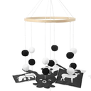 HyDren Baby Mobile for Crib Black and White Crib Mobile Nursery Crib Mobile Handmade Mobiles Decor for Baby Shower Gifts Ceiling Hanging Decorations 1 Styles