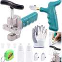 Keadic Glass Tile Cutter Tool Kit, Glass Breaking Pliers, Tile Cutter Hand Tools Set with 6mm Alloy Steel Blades, Spacers, Special Oil Bottles Tape Measure & Cut-resistant Gloves