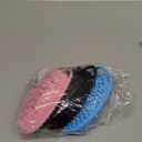 Silicone Body Scrubber Exfoliating 3 Pack, Shower Scrubber for Body,Loofah Alternative for Women Men, 2 in 1 Bath and Shampoo Brush with Handle,Body Exfoliator Tool for Skin, Back,Showering (3Pack-Black Blue Pink)