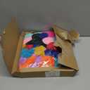 Suncalla 50 Pcs Faux Fur Pom Poms for Hats 3 Inch Fluffy Large Pompoms Balls with Elastic Loop for Beanie Shoes Scarves Gloves Keychains Bags Accessories Clothes Knitting Crochet Items DIY Balls (Bright Color)