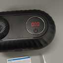 Ultrasonic Retainer Cleaner with Cleaning, Pumping, and Air-Drying Functions, 45kHz Retainer Cleaner Machine, 200ml Denture Cleaner for Dentures, Mouth Guards, Braces, Toothbrush Heads, Jewelry (Deep Black)