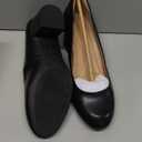 mysoft Women's Pumps Low Chunky Block Heel Round Toe Comfortable Dress Shoes (9)