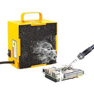 KOTTO Solder Smoke Absorber Remover Fume Extractor Smoke Prevention Absorber DIY Working Fan for Soldering Station (Yellow) KOTTO Solder Smoke Absorber Remover Fume Extractor Smoke Prevention Absorber DIY Working Fan for Soldering Station (Yellow)