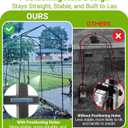 Metal Garden Arch Trellis for Climbing Plants Outdoor, 7.1FT Extra Tall Cucumber Trellis for Raised Bed, Plant Trellis for Vegetable Fruit Flower VineBlack