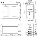 Design House Brookings Shaker Unassembled Wall Kitchen Cabinet W3024, 30 W x 12 D x 24 H, Painted White, Solid Wood, Design House, 561597, 30"x24" Ready To Assemble