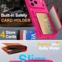 Oneagle Wallet for iPhone 17 Pro Max Case with Card Holder (4-5 Cards) [RFID Blocking] [Screen Protector] Full Camera Protection, with Kickstand 15FT Shockproof Heavy Duty Case for iPhone 17 Pro Max