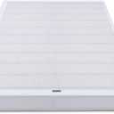 Amazon Basics Smart Box Spring Bed Base, 5-Inch Low Profile Height Mattress Foundation, Sturdy Durable Steel Support, Tool-Free Easy Assembly, Queen, 79" x 59.5" x 5", White