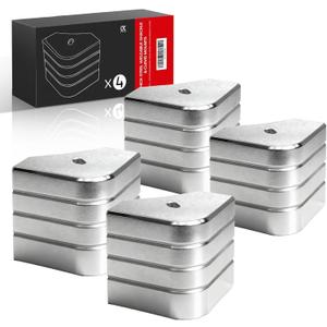 Pontoon Boat Corner Cap 4-Pack, Aluminum Casting for 90° Rounded Corners, 3-1/8" Height & Top Dimensions | Protective Deck Edge Cover