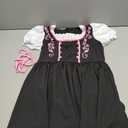 JerrisApparel Girl Dirndl Oktoberfest Costume Bavarian Beer Festival Dress Maid Apron Halloween Cosplay Outfits, L(10-12Y)