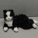 JOY FOR ALL Companion Pet for Seniors - Lifelike Animatronic Cat - Realistic Soft-Touch Fur & Purring - Therapy Stuffed Animal - Toy for Alzheimer's & Dementia - Tuxedo
