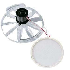 RV Vent Motor Replacement Kit  12 Fan Blade, 1200 CFM Motor Assembly with Screen, Quiet RV Roof Vent Repair Kit
