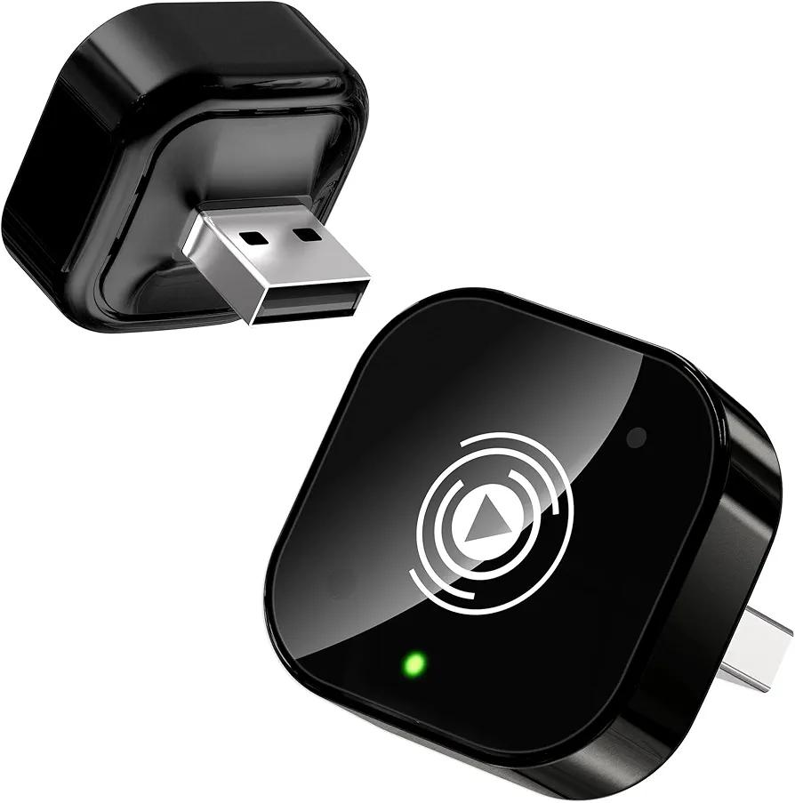 2025 Upgraded Wireless Carplay Adapter for iPhone, Plug&Play Auto-Connected Carplay Wireless Adapter Stable Fit for Cars-No Latency, BT5.3 CarPlay Dongle for Apple iPhone iOS 10+,Black