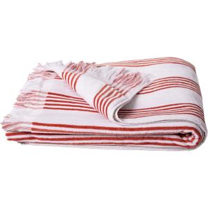 Bennett & Shea Home 100% Cotton Oversized Beach Towel, Extra Large 40 x 70, Luxurious and Extra Soft Towel, Plush Beach or Pool Towel, Coral Naples Stripe