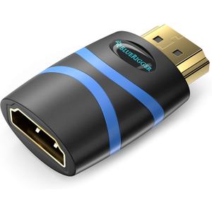 BlueRigger HDMI CEC Less Adapter (4K UHD, ARC, Ethernet, Male to Female CEC Blocker) - Compatible with HDTV, TV Stick, Chromecast, Nintendo Switch, Xbox, PS5, PC, Soundbar (1pack)