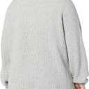 Amazon Essentials Women's Sweaters, Dressy Casual, Mid Gauge Stretch, Half Zip, Polo Collar (Grey Heather)