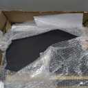 JANSNIMEN Double Layer Bread Box for Kitchen Countertop, Large Breadbox Bread Container Storage with Acrylic Door, Wooden Farmhouse Bread Holder (Black, Medim-15.7" L x 9.5" W x 13" H)