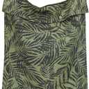 Linen Hanging Laundry Bag, 100% Linen Leaf Print Over The Door Laundry Hamper with Buttons and Zipper, Space Saving Door Hampers for Laundry Dirty Clothes Home Travel, Green, 19.7x27.5inches