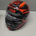 LEM Motorcycle Helmets Full Face, Helmets for Men DOT Certified, PINLOCK & DVS Dual Vision, Motorcycle Street Bike Helmet for Adults Fiberglass Shell Bluetooth Ready for Cruiser(Red/Black, Size S)