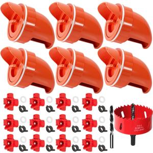 TAOGU Chicken Feeder No Waste Automatic Poultry Feeder Ports Chicken Feeders and Waterer Set Chicken Feeders Kit