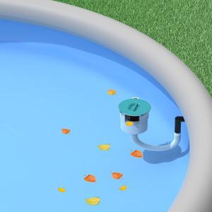 Above Ground Pool Skimmer,No Installation Required, no Adjustable Bracket Required,Comes with 10 Filter Socks, Special Note: The Pool Pump Flow Rate Must not Exceed 2100 GPH(Turquoise)