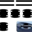 8 PCS Car Door Handle Sticker, Waterproof Paint Protection for Door Bowl & Handle, Anti-bumping Anti-scratch Protector Film, Universal Car Exterior Accessories (Black)