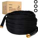 Lightweight Flat Garden Hose 100 FT, 3/4" GHT Flexible Water Hose, Kink Free & Durable 800D Fabric, Portable 100ft Garden Hose for Lawn, Yard, Car Wash