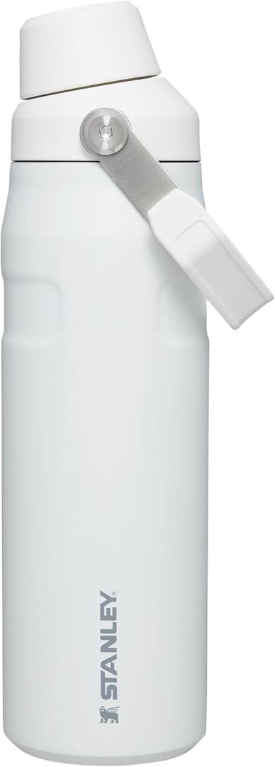 Stanley IceFlow Fast Flow Water Bottle | Angled Spout Lid | Lightweight & Leakproof for Travel & Sports | Insulated Stainless Steel | BPA-Free (24 Ounces, Polar)