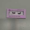 Lilly Lashes Sheer Band, False Eyelashes with Invisible Band Lashes, Half Lashes Natural Look, Half Lash Cateye Style, Reusable Eyelashes 20x, Lash Glue not Included, 13mm (Playful)
