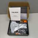 TOLOCO Massage Gun, Deep Tissue Back Massage for Athletes for Pain Relief, Percussion Massager with 10 Massages Heads & Silent Brushless Motor, Valentines Day Gifts for Him Her, Black