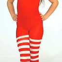 Forum Novelties Inc Striped Child Tights (Large, Candy Cane)