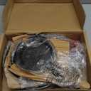 3 piece set, cookware set 6, 8, 10 Inches, for frying, saute, &more, easy use in the oven, stove, grill, or campfire, black, with silicone heat-resistant cover