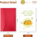5 x ICOOLYI Funny Father's Day Card for Dad, Fathers Day Gift from Daughter Son Wife