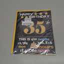 Joycard 35th Birthday Card with Envelope, 35th Birthday Decorations for Women Men, 35th Birthday Gifts for Her Him, Happy Birthday Cards for 35 Year Old Daughter Son, Back in 1991