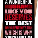 3 x Husband Valentines Day Card, Funny Valentine's card Gifts for Husband from Wife, Husband Valentines Gift (QQ-174)