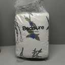 Bedsure Comforter Set Queen Size - Cute Floral Bedding Comforter Set, 3 Pieces, 1 Soft Reversible Coconut White Botanical Flowers Comforter and 2 Pillow Shams