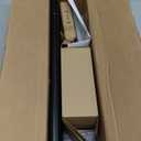 TONIAL Curtain Rods 32 to 58 Inch(2.6 to 4.8ft), Telescoping Splicing 3/4 Single Rods for Windows Christmas Decorative Drapery Rod with Acrylic Diamond Finial, Black