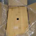 Hudgan Stackable Storage with Bamboo Top for Laundry Room Organization, Extra Large Bag/Garbage Bag Dispenser, Under Sink Organizer, Pantry Organizers